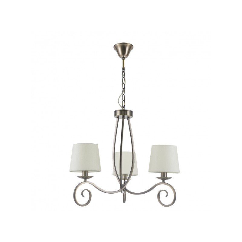 Lámpara Veracruz 3xE14 cuero Fabrilamp